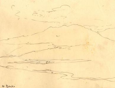 Marcus Adams - Early 20th Century Graphite Drawing, Continental Landscape
