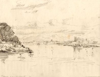 Marcus Adams - Early 20th Century Graphite Drawing, Palma, Majorca