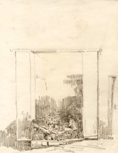 Marcus Adams - Early 20th Century Graphite Drawing, Shop Front, Majorca