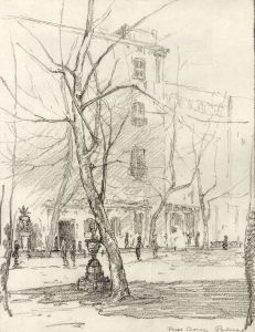 Marcus Adams - Early 20th Century Graphite Drawing, Pasco Borne, Palma