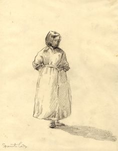 Marcus Adams - Early 20th Century Graphite Drawing, Spanish Lady