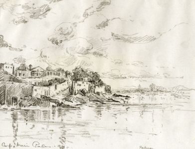 Marcus Adams - 1931 Graphite Drawing, Palma, Majorca