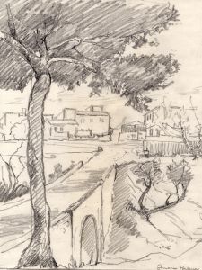 Marcus Adams - Early 20th Century Graphite Drawing, Palma, Majorca