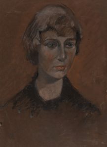 Gilbert Adams - Mid 20th Century Pastel, Portrait of a Woman