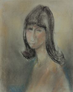 Gilbert Adams - Mid 20th Century Pastel, Portrait of a Woman