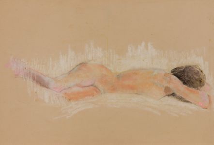 Gilbert Adams - Mid 20th Century Pastel, Sleeping Nude