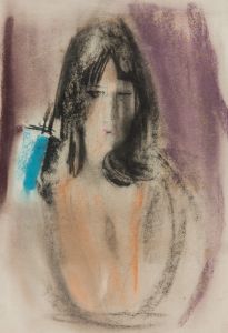Gilbert Adams - Mid 20th Century Pastel, Portrait