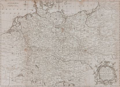 Thomas Hitchins - 18th Century Engraving, An Accurate Map of Germany