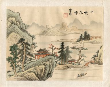 Early 20th Century Japanese Woodblock - Rural Scene