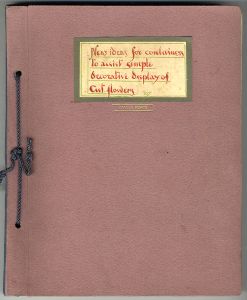 Marcus Adams - Album 1956 Watercolour, Designs for Vases
