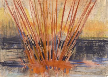 Gilbert Adams - Early 20th Century Pastel, Abstract Composition