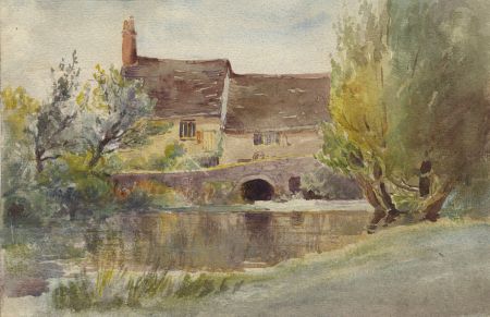 C.A. Hannaford RBA - Mid 20th Century Watercolour, View of a House