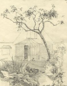 Marcus Adams - Mid 20th Century Graphite Drawing, House