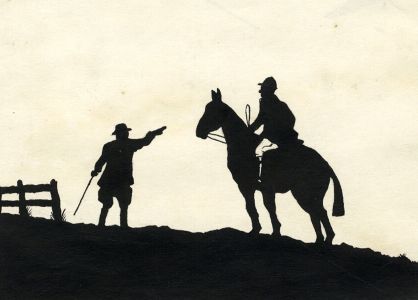 Richard J. M. Dupont - Mid 20th Century Pen and Ink Drawing, Hunting Scene