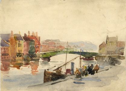 C.A. Hannaford - Mid 20th Century Watercolour, River Scene