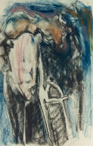 Gilbert Adams - Mid 20th Century Pastel, Double Portrait