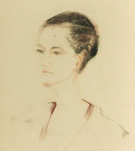 Gilbert Adams - Mid 20th Century Pastel, Portrait of a Woman