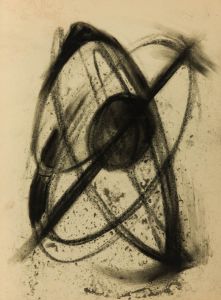Gilbert Adams - Mid 20th Century Pastel, Planet Orbit