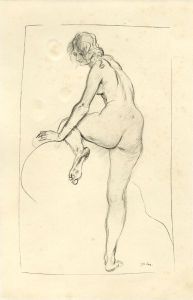 Johns - Early 20th Century Lithograph, Nude