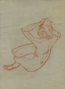 Gilbert Adams - Mid 20th Century Pastel, Nude in Orange