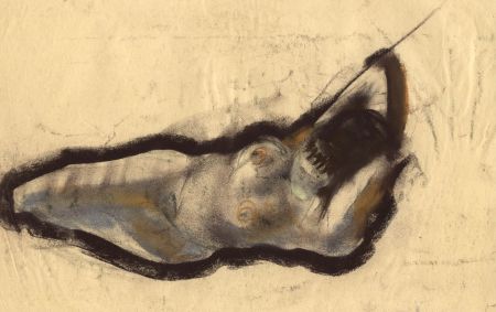 Gilbert Adams - Mid 20th Century Pastel, Nude