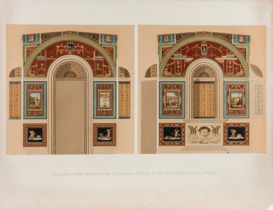 Lewis Gruner - 1850 Chromolithograph, Bathroom of Cardinal Bibbiena