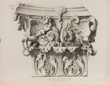 Lewis Gruner - 1850 Chromolithograph, Capital of a Pilaster