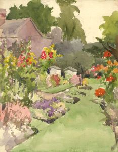 Mary Cecilia Crompton - Contemporary Watercolour, Garden in Bloom