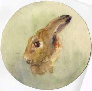 Mary Cecilia Crompton - Contemporary Watercolour, Rabbit
