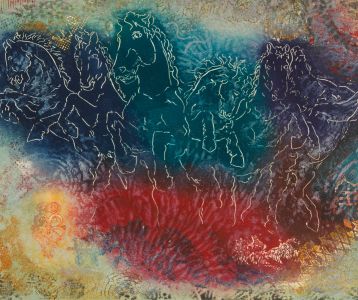 Contemporary Mixed Media - Horses
