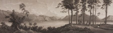 W. Westwall ARA - 1835 Aquatint, Keswick Lake