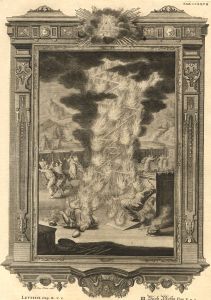 Joh Dan Hertz - 18th Century Engraving, Igne Peccantes Igne Necatur