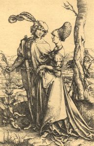 After Albrecht Dürer - Early 20th Century Engraving, The Promenade