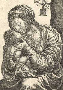 After Jan Gossart (Mabuse) - Early 20th Century Engraving, The Virgin and Child