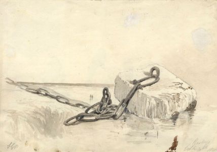 Samuel Gillespie Prout  - 1848 Watercolour, Hastings