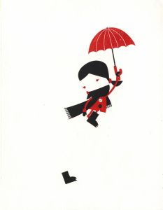S. Webb - Limited Edition Contemporary Silkscreen, Caught in the Wind