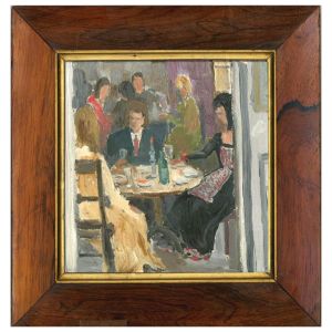Early 20th Century Oil - A Glass of Wine