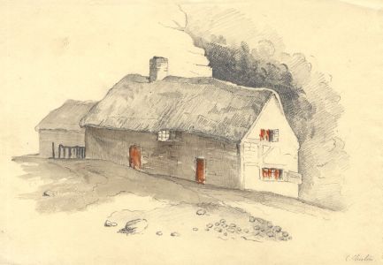 Set of Two 18th Century Graphite Drawings - Landscapes