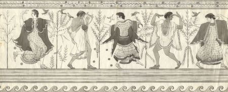 G. Dennis - Late 19th Century Pen and Ink Drawing, Grotta del Triclinio