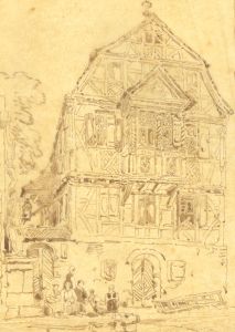 Samuel Gillespie Prout  - Mid 19th Century Watercolour, Ornate Building Exterior