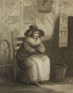 After Henry William Bunbury - 1791 Engraving, The Little Cottager