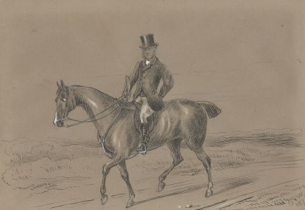 G.R. Winter (1828-1895) - 1876 Pen and Ink Drawing, Edward Woodhouse