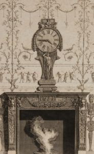Giovanni Battista Piranesi - 18th Century Engraving, Ornamental Fireplace Design