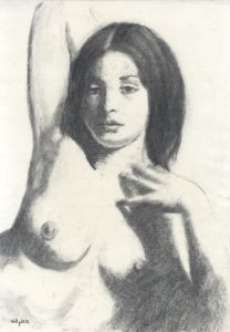 Kelly - 2012 Charcoal Drawing, Female Nude