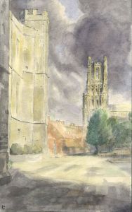 Geoffrey Richard Mortimer - 1958 Watercolour, Ely