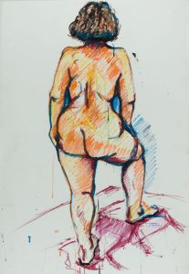 Carl F. Hodgson - Contemporary Mixed Media, Nude Study