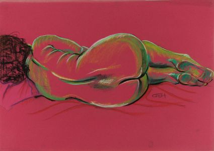 Carl F. Hodgson - Contemporary Pastel, Nude Study