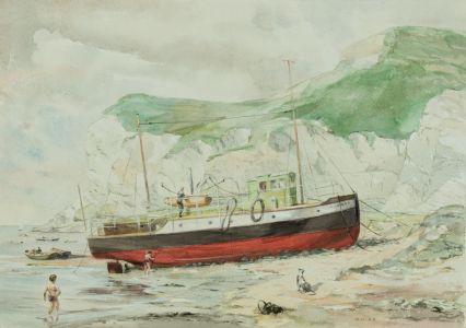 Geoffrey Richard Mortimer - 1962 Watercolour, Low Tide