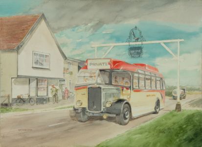 Geoffrey Richard Mortimer - Mid 20th Century Watercolour, Magpie Tolly