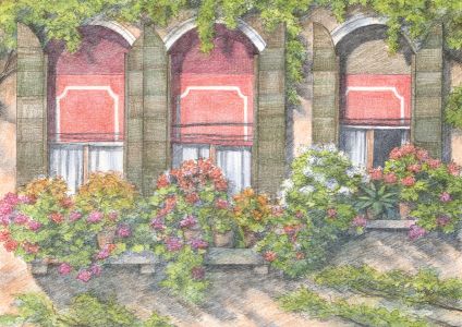 Arthur Byrne - Limited Edition Contemporary Lithograph, Venetian Windows